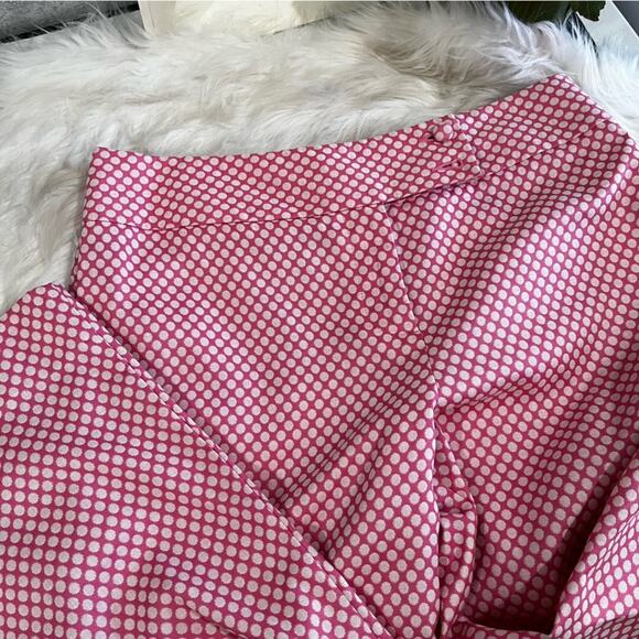 NEW Ann Taylor Loft Retro Preppy Polka Dot Straight Leg Pedal Pusher Capri Pants - Picture 11 of 14
